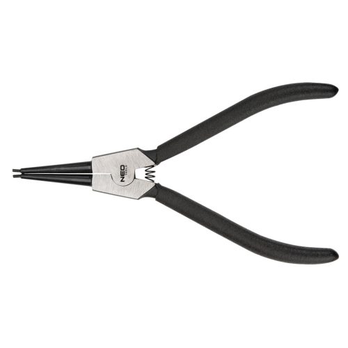 NEO TOOLS Zégergyűrű fogó 220mm, külső, hajlított, CrMo, 40 -100mm, csúcs diameter 2,5 - 3,0mm 25 év garanciával 01-095