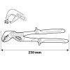 NEO TOOLS Vízpumpafogó 250mm, 0-42mm 25 év garanciával 01-204