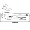 NEO TOOLS PATENTFOGÓ 250MM EGYENES 25 év garanciával 01-217