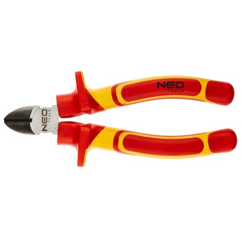 NEO TOOLS Oldalcsípő fogó 1000V, szigetelt, 160mm (6"), CrV, polírozott 25 év garanciával 01-226
