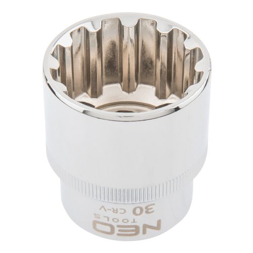 NEO TOOLS Dugókulcs 30mm, 1/2", SPLINE 25 év garanciával 08-598