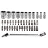 NEO TOOLS Dugókulcskészlet + bitkészlet 1/4", 41db 25 év garanciával 08-603