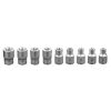 NEO TOOLS Torxkulcs készlet 9db, 1/2", E10 - E25 25 év garanciával 08-649