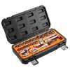 NEO TOOLS Dugókulcskészlet 1/2", 23db, 90 fogas racsni! 25 év garanciával 08-694
