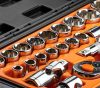 NEO TOOLS Dugókulcskészlet 1/2", 23db, 90 fogas racsni! 25 év garanciával 08-694