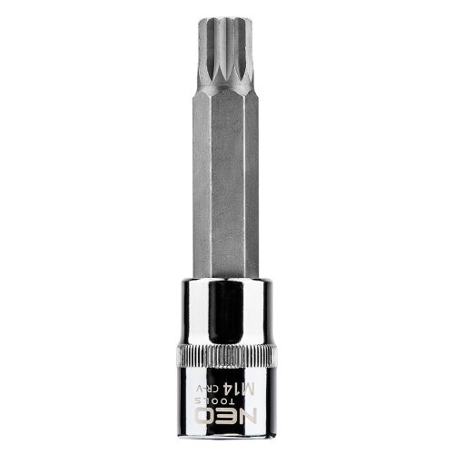 NEO TOOLS Spline dugókulcs 1/2", M14x100mm 25 év garanciával 08-745