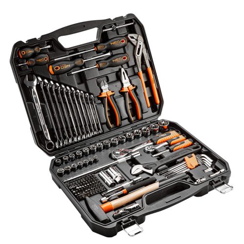 NEO TOOLS Szerszámkészlet 143db 25 év garanciával 08-945