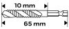 NEO TOOLS Gépi menetfúró, 2az1ben előfúró éllel, HSS-Titán, M4X0,7mm, hatszög szárral 08-951