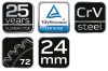NEO TOOLS Racsnis csillag-villáskulcs 24mm 25 év garanciával 09-043