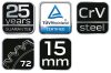 NEO TOOLS Racsnis csillag-villáskulcs 15mm 25 év garanciával 09-066