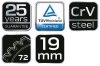 NEO TOOLS Racsnis csillag-villáskulcs 19mm 25 év garanciával 09-068