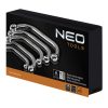 NEO TOOLS CSILLAGKULCS KÉSZLET HAJLÍTOTT 5 RÉSZES 9-12 13-15 14-17 16-18 19-22MM 25 év garanciával 09-176
