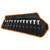 NEO TOOLS Racsnis csillag-villáskulcs készlet 12db, 8-19mm 25 év garanciával 09-345
