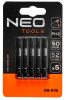 NEO TOOLS Torziós ütvecsavarozó bitek S2, 50mm, PH2, 5db 09-576