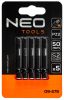 NEO TOOLS Torziós ütvecsavarozó bitek S2, 50mm, PZ2, 5db 09-579