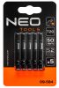 NEO TOOLS Torziós ütvecsavarozó bitek S2, 50mm, T20, 5db 09-584