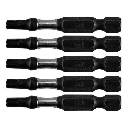 NEO TOOLS Torziós ütvecsavarozó bitek S2, 50mm, T25, 5db 09-585