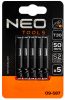 NEO TOOLS Torziós ütvecsavarozó bitek S2, 50mm, T30, 5db 09-587