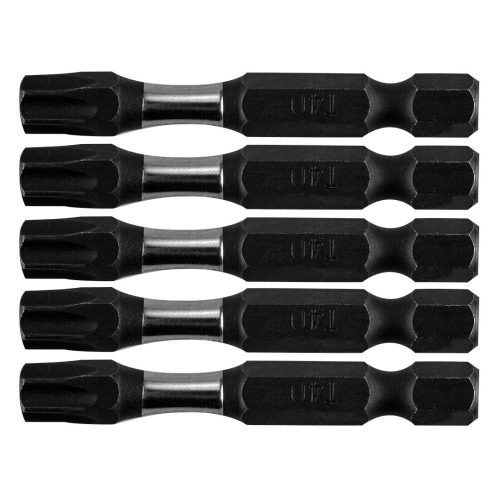 NEO TOOLS Torziós ütvecsavarozó bitek S2, 50mm, T40, 5db 09-588