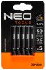 NEO TOOLS Torziós ütvecsavarozó bitek S2, 50mm, T40, 5db 09-588