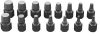 NEO TOOLS Törtcsavar-kihajtó készlet, 1/2", 15db, 3-14mm (M6-M24) 25 év garanciával 09-607