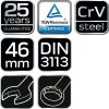 NEO TOOLS Csillag-villáskulcs 46x500mm CrV, DIN 3113 25 év garanciával 09-746