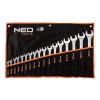 NEO TOOLS Csillag-villáskulcs készlet 8-32mm, 17db 25 év garanciával 09-753