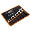 NEO TOOLS Csillag-villáskulcs készlet, rövid, 8-19mm, 8db 25 év garanciával 09-791