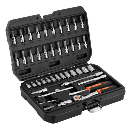 NEO TOOLS Dugókulcskészlet 1/4", 46db 25 év garanciával 10-004