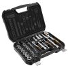 NEO TOOLS Dugókulcskészlet + bitkészlet 1/2", 1/4", 73db 25 év garanciával 10-054