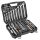 NEO TOOLS Dugókulcskészlet + szerszámkészlet 1/2", 1/4", 82db 25 év garanciával 10-059