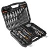 NEO TOOLS Dugókulcskészlet + szerszámkészlet 1/4", 3/8", 1/2", 219db 25 év garanciával 10-076