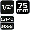 NEO TOOLS Hosszabító szár ütvecsavarozókhoz 1/2" 75mm 10-251