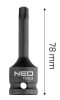 NEO TOOLS Torziós bit ütvecsavarozókhoz 1/2" T50 10-261