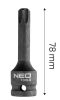 NEO TOOLS Torziós bit ütvecsavarozókhoz 1/2" T60 10-263