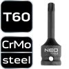 NEO TOOLS Torziós bit ütvecsavarozókhoz 1/2" T60 10-263