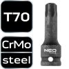 NEO TOOLS Torziós bit ütvecsavarozókhoz 1/2" T70 10-264