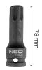 NEO TOOLS Torziós bit ütvecsavarozókhoz 1/2" T80 10-265
