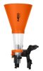 NEO TOOLS Tölcsér, 125mm, univerzális rögzítőkonzollal, vegyszerálló 10-808