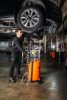 NEO TOOLS Mobil olajleeresztő/ leszívó készülék, pneumatikus, leeresztő tál 10l, ellenőrzőhenger 10l, gyűjtőtartály 70l 10-811