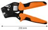 NEO TOOLS Krimpelő-, érvéghüvelyfogó, önbeálló, CRV 230mm, 0.08 -16mm2, AWG 26-5 01-539