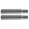 NEO TOOLS Imbusz bit, 3/8", 12x75mm, S2, 2db 10-988