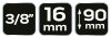 NEO TOOLS Gyújtógyertyakulcs 3/8", 16x90mm 25 év garanciával 11-153