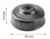 NEO TOOLS Olajszűrő kulcs 65mm, 14 pontos, 3/8" kulcsnyílással 11-361