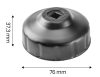 NEO TOOLS Olajszűrő kulcs 76mm, 14 pontos, 3/8" kulcsnyílással 11-364