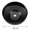 NEO TOOLS Olajszűrő kulcs 95mm, 15 pontos, 3/8" kulcsnyílással 11-369