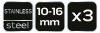 NEO TOOLS Tömlőbilincs 10-16/9mm, W4, 3db 11-401
