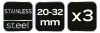 NEO TOOLS Tömlőbilincs 20-32/9mm, W4, 3db 11-404