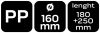 NEO TOOLS Tölcsér 160mm, 1,2L, flexibilis kifolyóval, polietilén 11-555-1