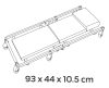 NEO TOOLS Szerelőágy, összecsukható aláfekvő, 930x440x105mm, 6,5kg 11-600